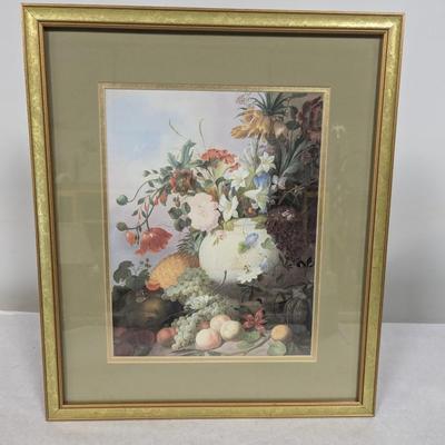 Framed Colorful Floral Print