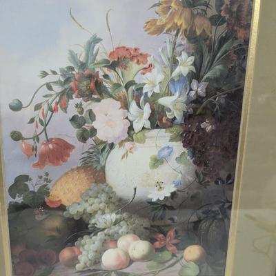 Framed Colorful Floral Print