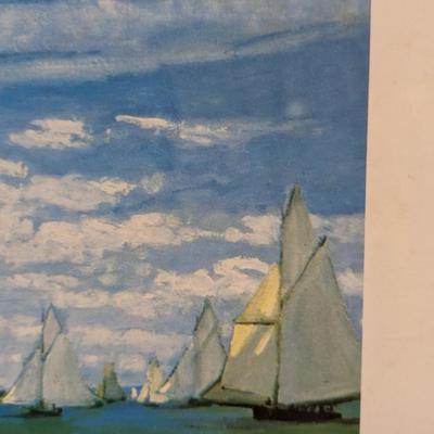 Framed The Beach At Sainte Adresse Monet Print