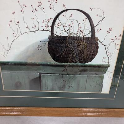 Framed Wild Rose Berries Matted Art