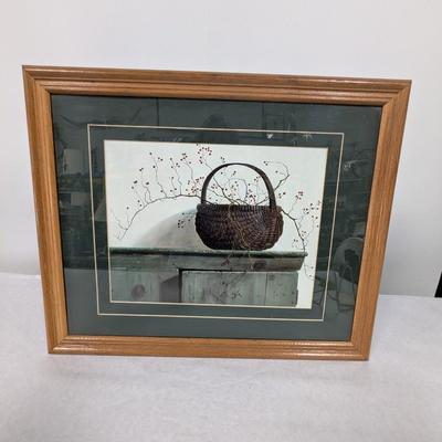Framed Wild Rose Berries Matted Art