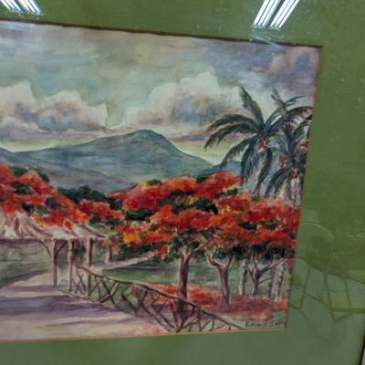 Framed Enid S. Smith Landscape Art