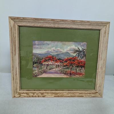 Framed Enid S. Smith Landscape Art