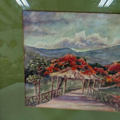 Framed Enid S. Smith Landscape Art