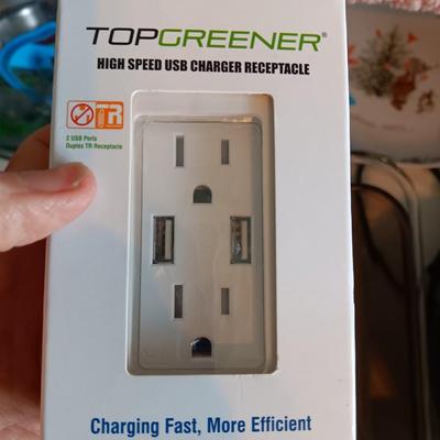 Light switch with USB