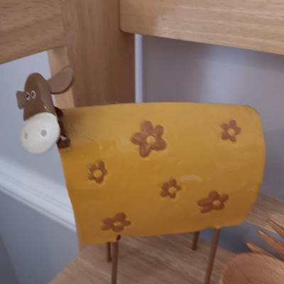 Metal cow figure