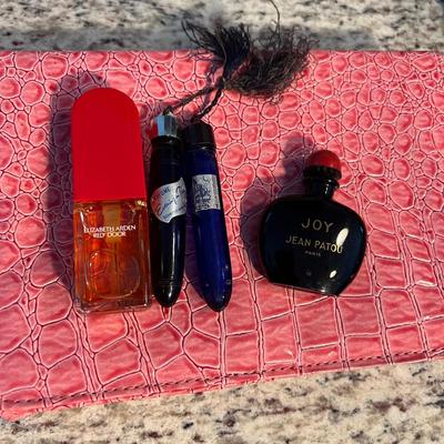 Vintage Perfumes/Bottles + Jewelry Travel Case