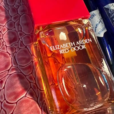 Vintage Perfumes/Bottles + Jewelry Travel Case