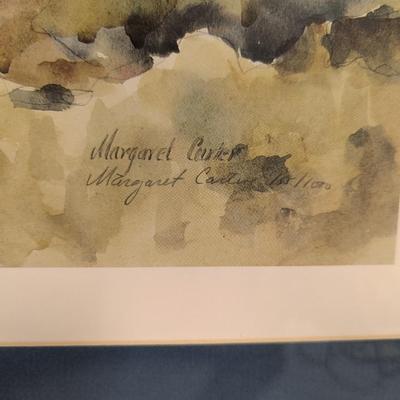 Framed Margaret Carter Painting Signed & Numbered