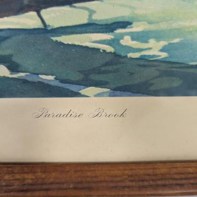 Paradise Brook Roy M. Mason Watercolor Reproduction Print By Ketterlinus