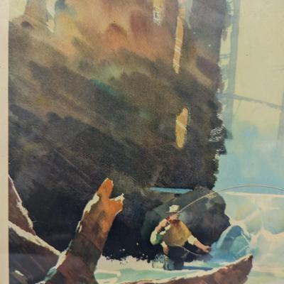 Paradise Brook Roy M. Mason Watercolor Reproduction Print By Ketterlinus