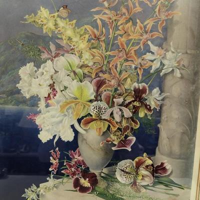 Framed Print by Leonard D. Philpot Floral Arrangement