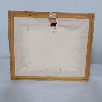 Framed Poppy Painting