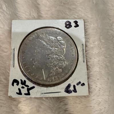 1883 P MORGAN AU 55 U. S COIN 1$ silver