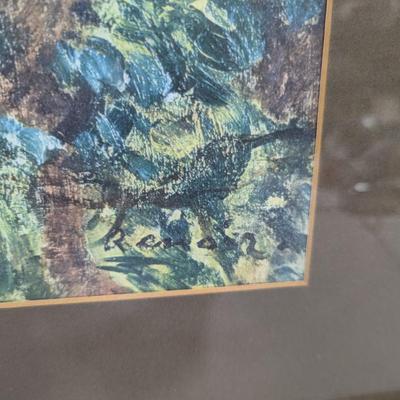 Framed Pierre Auguste Renoir's By The Water Art Print