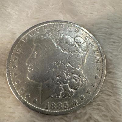 1885 P Morgan US Coin 1$ VF