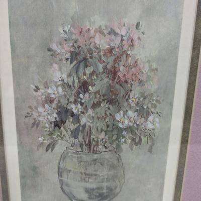 Framed Mary Bertrand Floral Prints Numbered & Signed