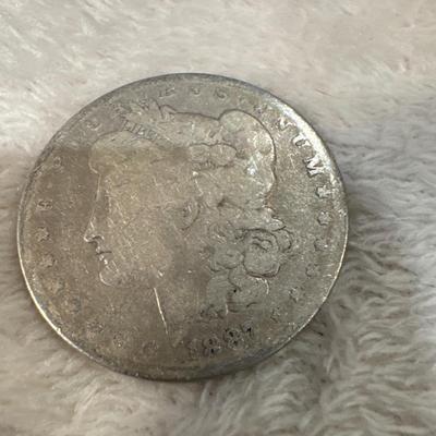 1887 P Morgan US COIN F