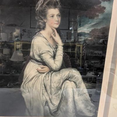 Framed Lady Elizabeth Stanley Print Signed