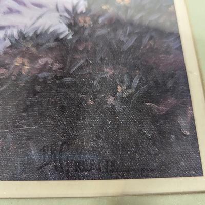 Framed Print "Girl In Field Of Flowers"