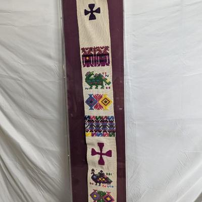Framed Hand Embroidery Needle Work