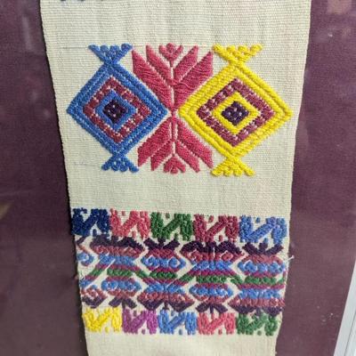 Framed Hand Embroidery Needle Work