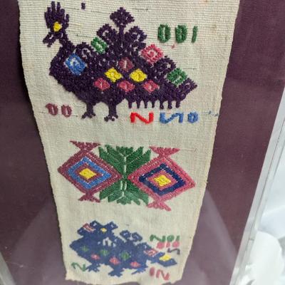 Framed Hand Embroidery Needle Work