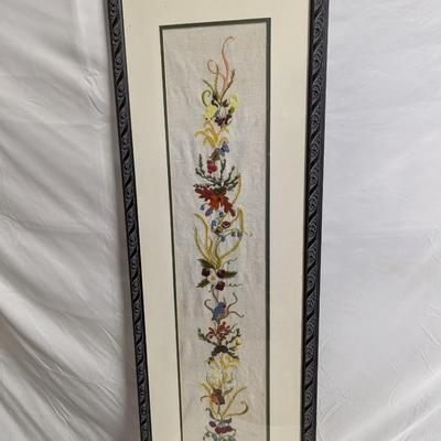 Framed Hand Embroidery Needle Work