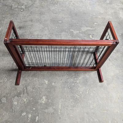 Pet Freestanding Wood Pet Gate Expandable
