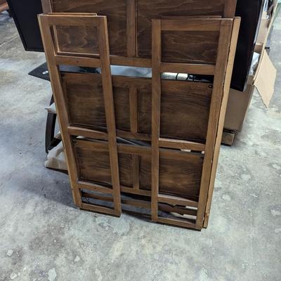 Folding 3 Tier Wood Shelf