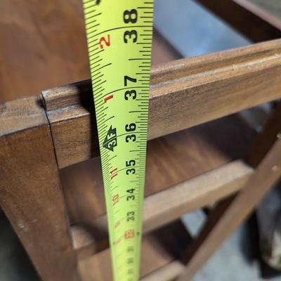 Folding 3 Tier Wood Shelf