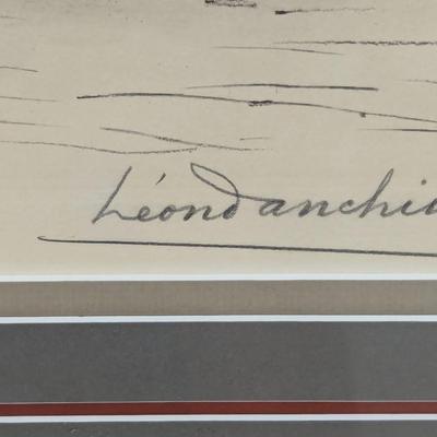 Leon Danchin Signed & Numbered Rooster Etching