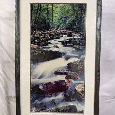 Framed Print "Tumbling Creek" Numbered & Signed By William Bell