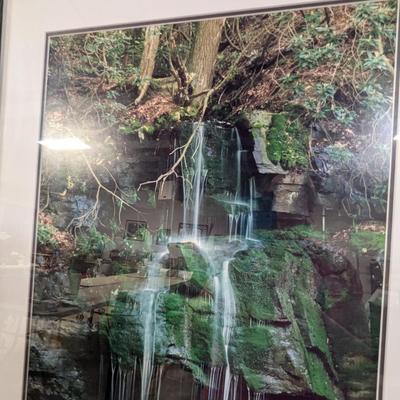 Framed Print "Mossy Falls" Numbered & Signed By William Bell