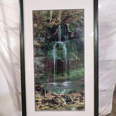 Framed Print "Mossy Falls" Numbered & Signed By William Bell