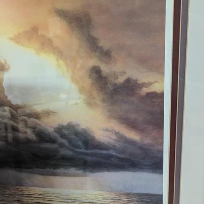 Framed Print "Morris Island Light" Numbered & Signed By Jim Booth