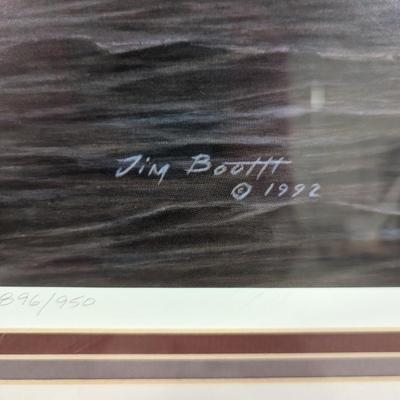 Framed Print "Morris Island Light" Numbered & Signed By Jim Booth