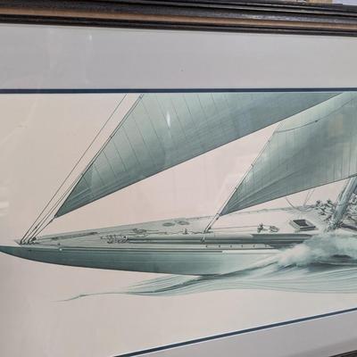 Framed John MeCray "Rainbow" Print