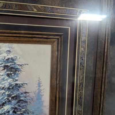 Framed Steam Locomotive Print By Ted Blaylock