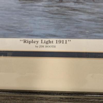 Framed Print "Ripley Light 1911" Numbered & Signed By Jim Booth