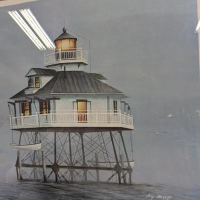 Framed Print "Ripley Light 1911" Numbered & Signed By Jim Booth