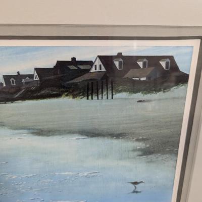Framed Warren Johnson Ocean Print