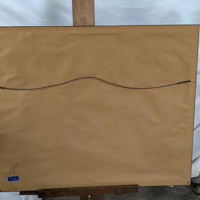Framed Fishermans Art Print Signed