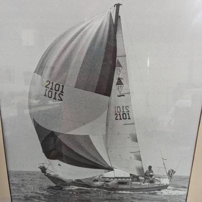 Framed Nautical Boat Art