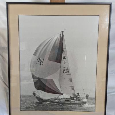 Framed Nautical Boat Art