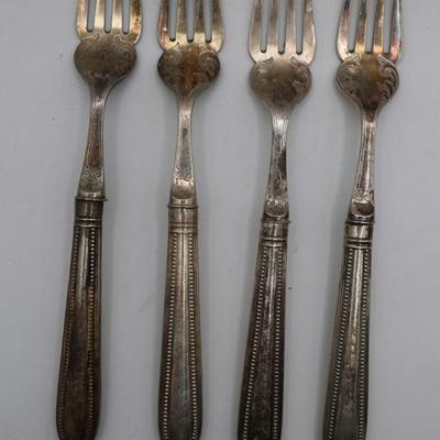 Hallmarked Ornate Knives & Forks