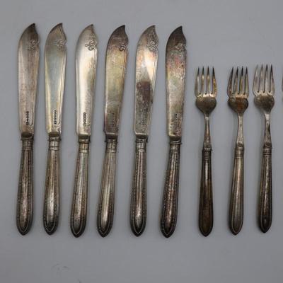 Hallmarked Ornate Knives & Forks