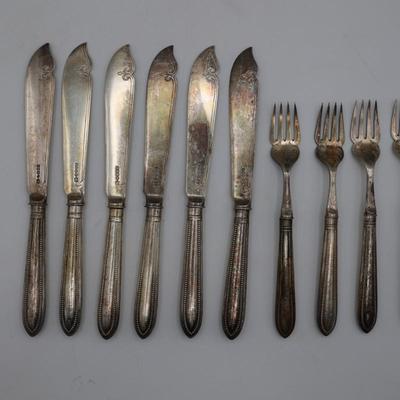 Hallmarked Ornate Knives & Forks