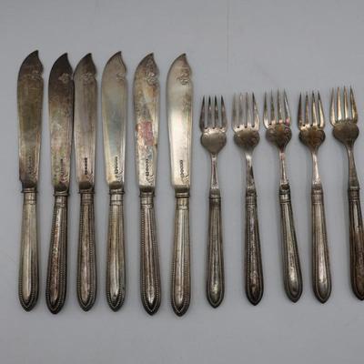 Hallmarked Ornate Knives & Forks