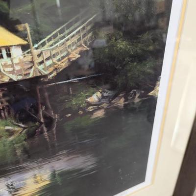 Framed "Elfin Cove Alaska" Numbered & Signed By Paul Mullally Print